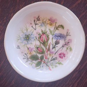 Aynsley Fine Bone China Floral Trinket Dish
